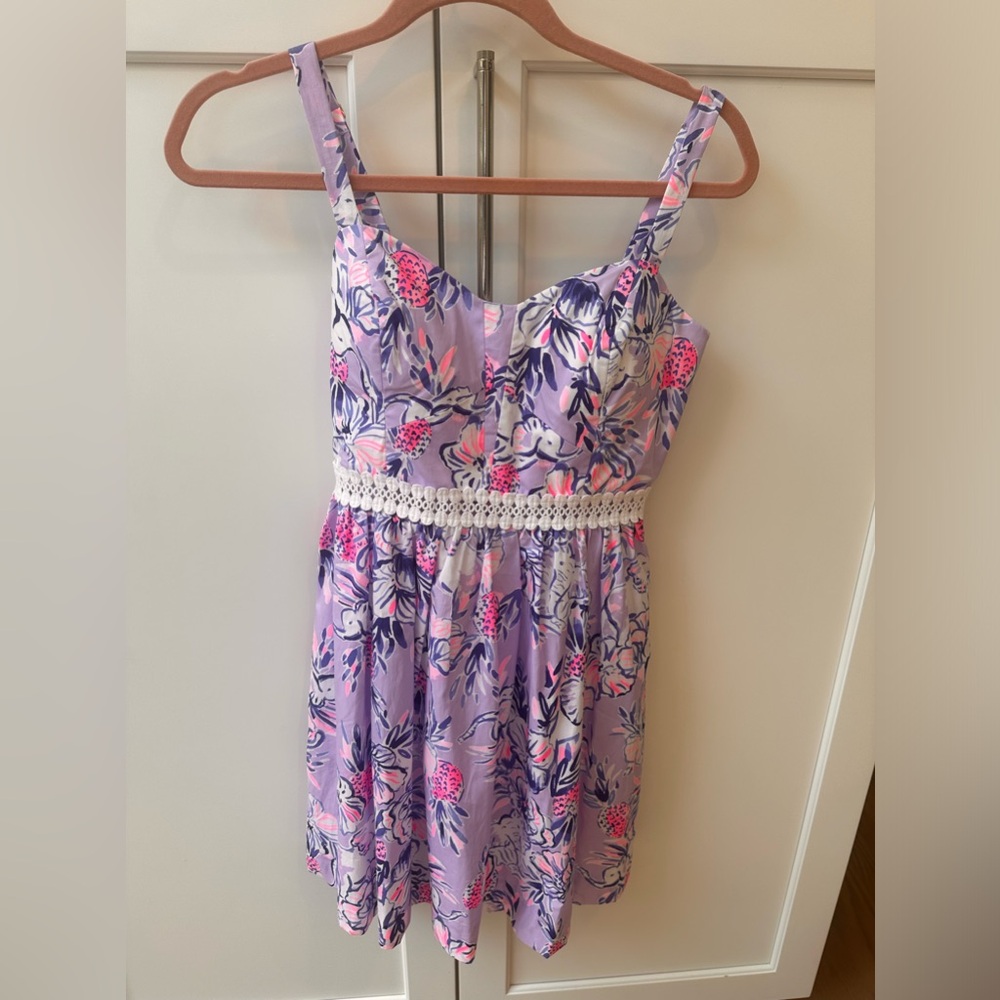 Lilly Pulitzer floral baby doll dress.